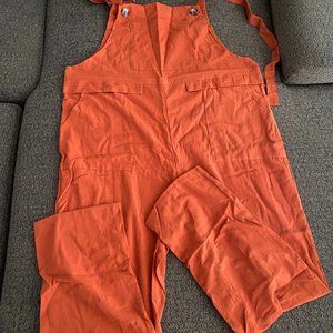 Adjustable Red Overalls